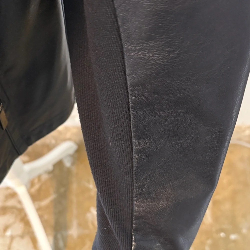 Kenneth Cole Reaction Navy Pleather Jacket Size 1X - Picture 8 of 12